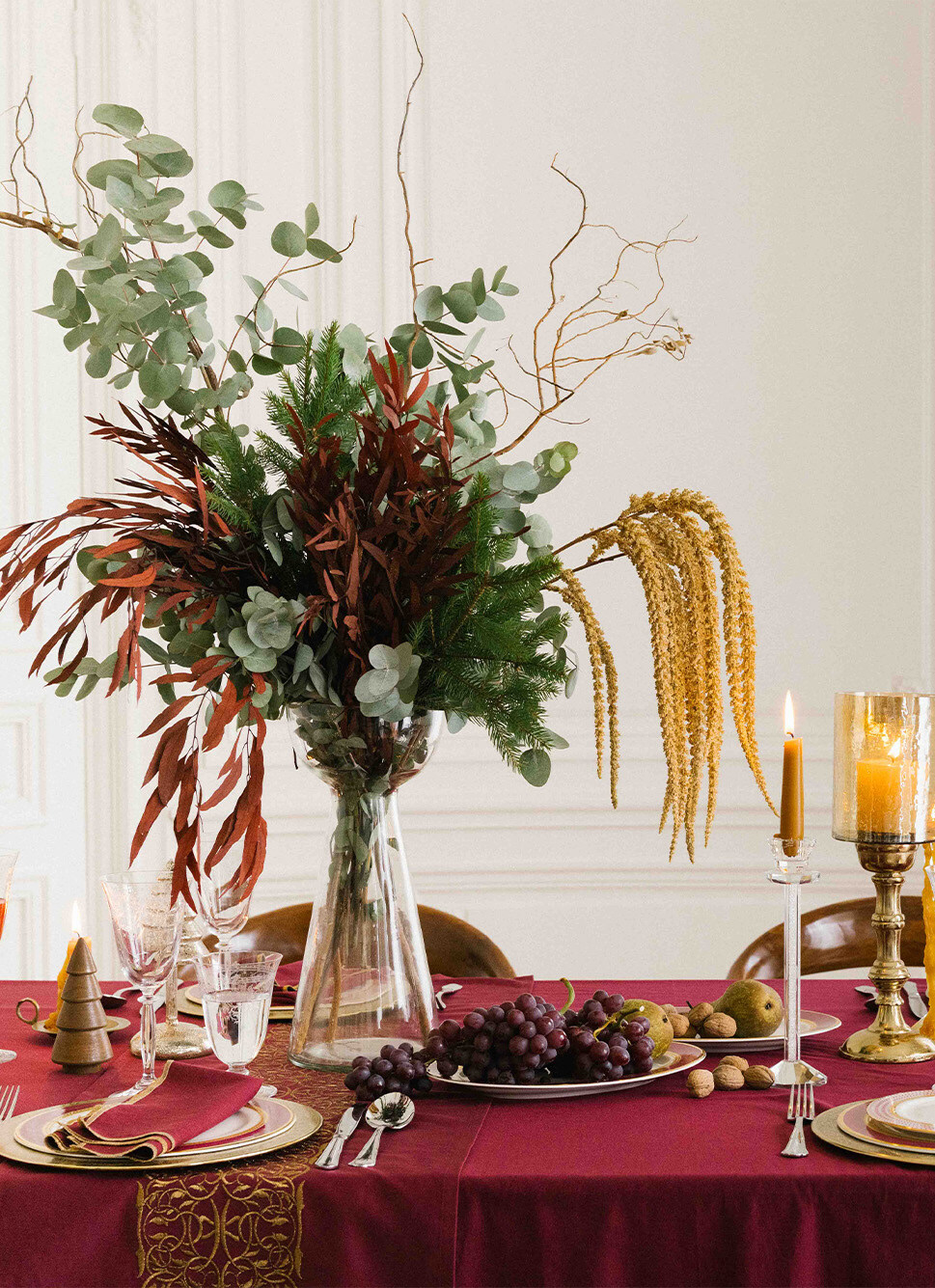 VASE EN VERRE FORME COUPE TRANSPARENT