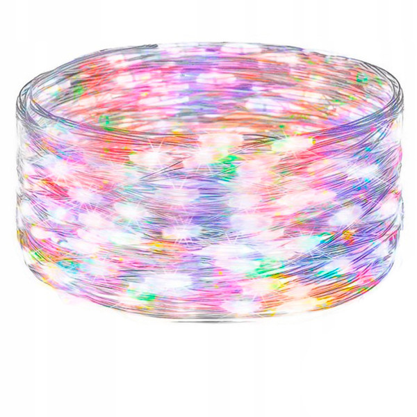 Lampki choinkowe 50 LED druciki mikro na baterie
