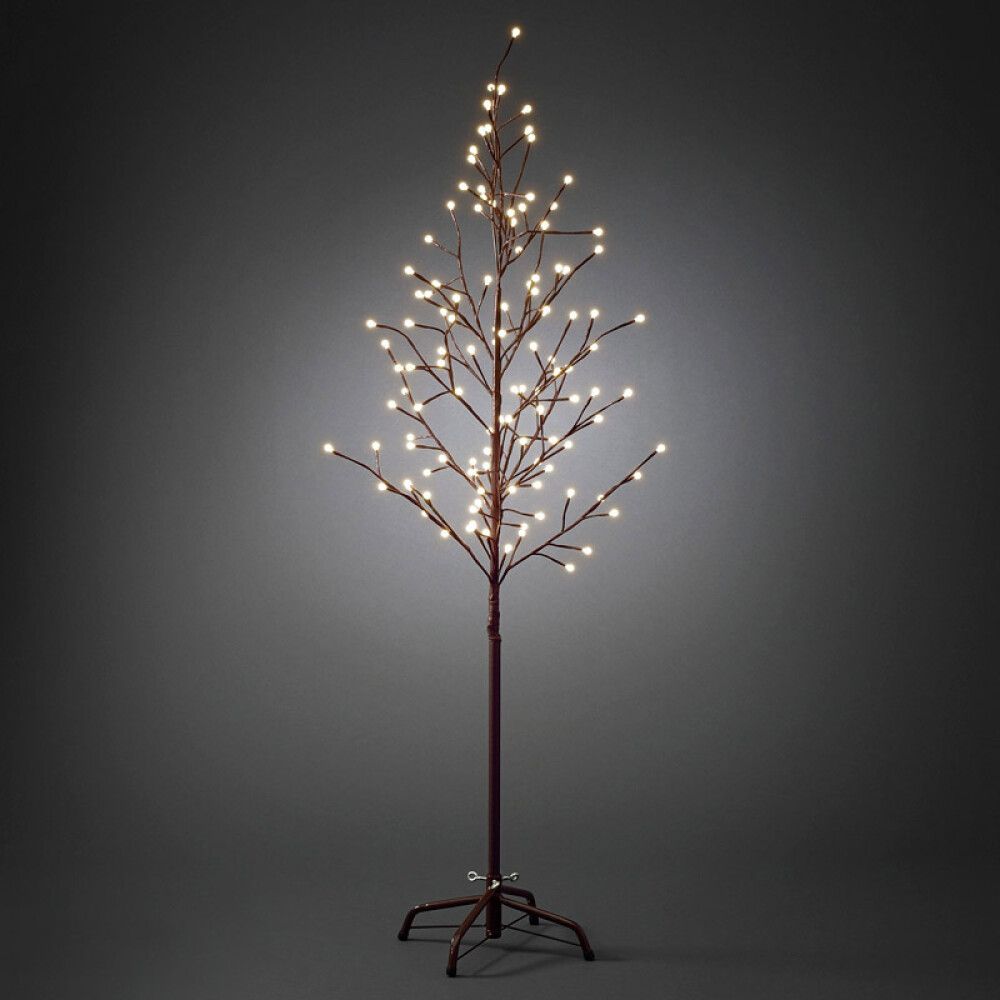 DEKORASJONSTRE KONSTSMIDE VARMHVIT LED 150CM BRUN
