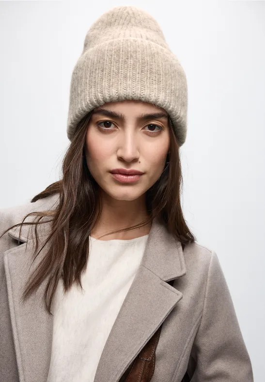 Strickmütze mit Woll-Anteil