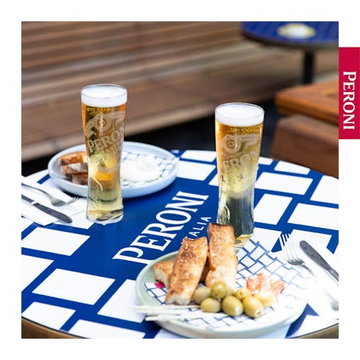 Peroni Nastro Azzurro 5%, Crisp & Refreshing Beer, Delicately Balanced Lager, 5% ABV, 330mL (Case of 24 Bottles)