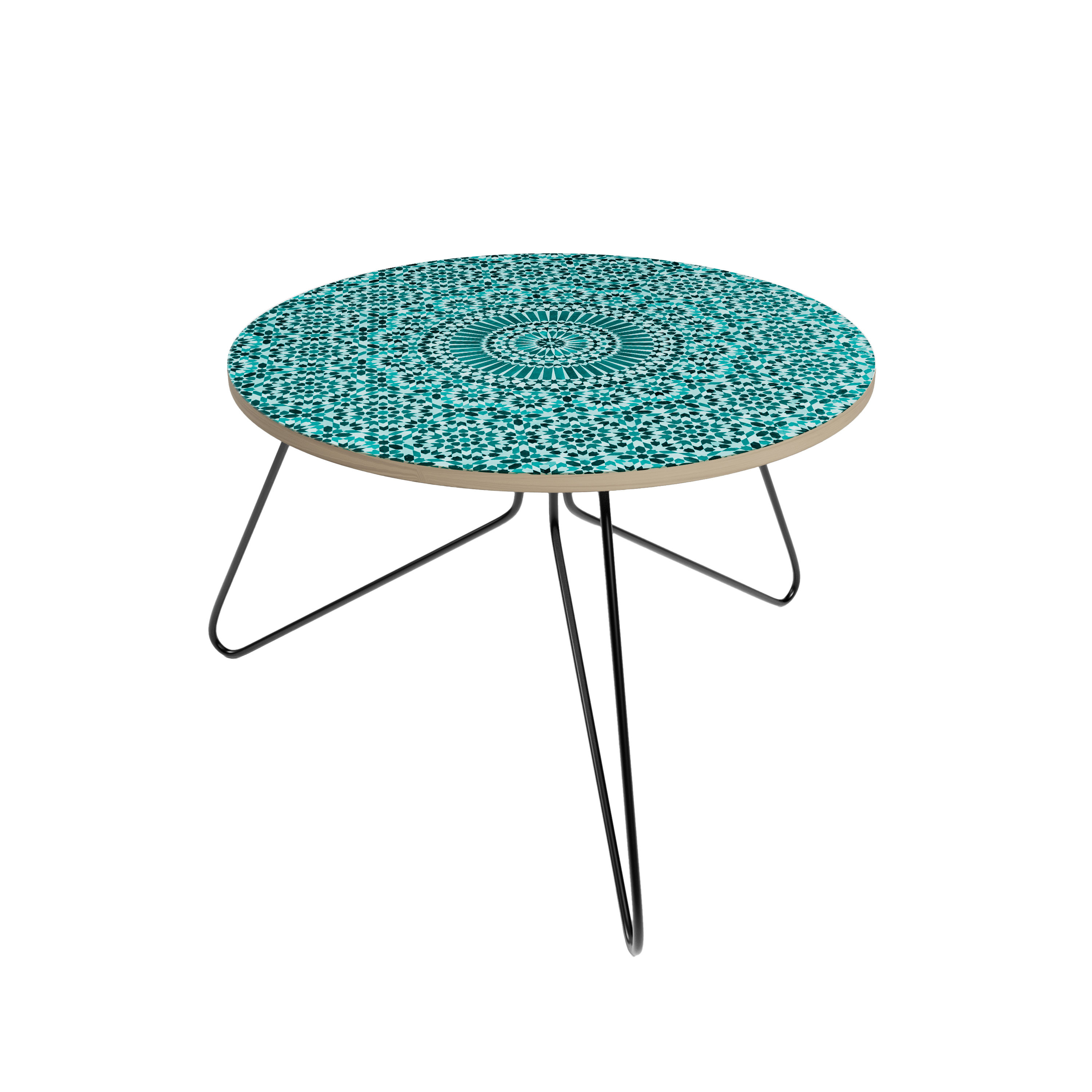MOROCCAN TURQUOISE Stolik kawowy mały