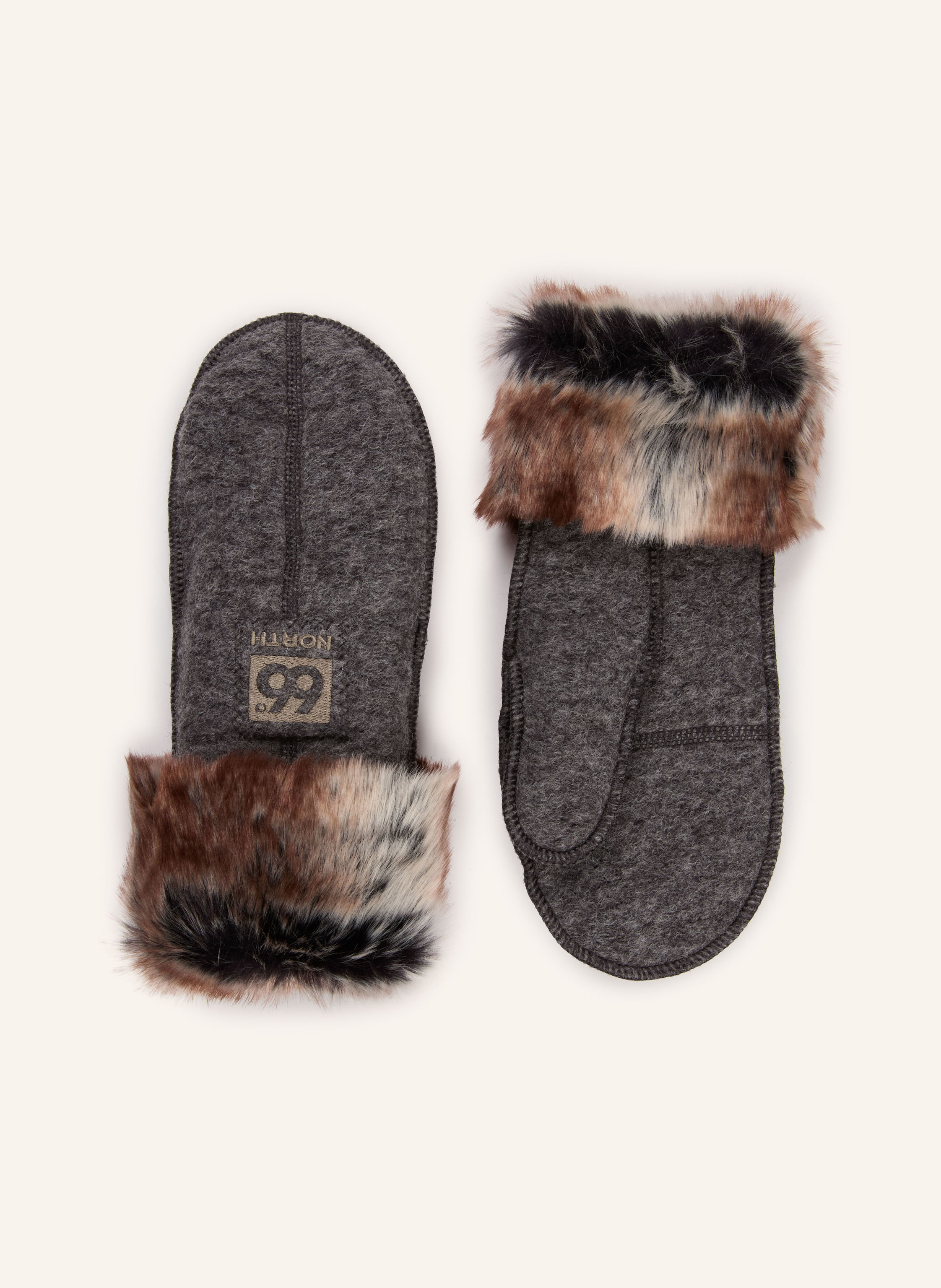66°NORTH Multisport-Handschuhe KALDI ARCTIC MITTENS mit Kunstpelz