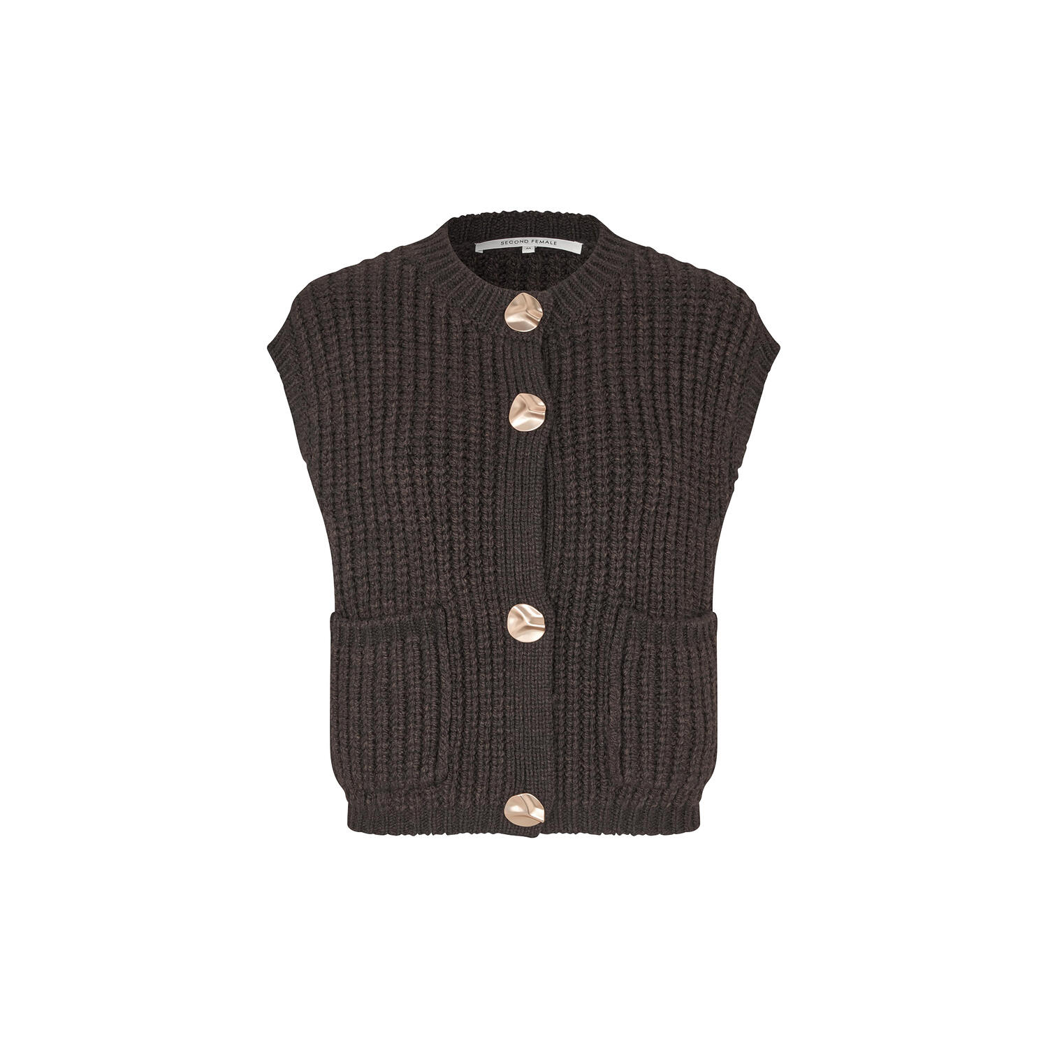 Ulrikke Knit Vest, chocolate torte