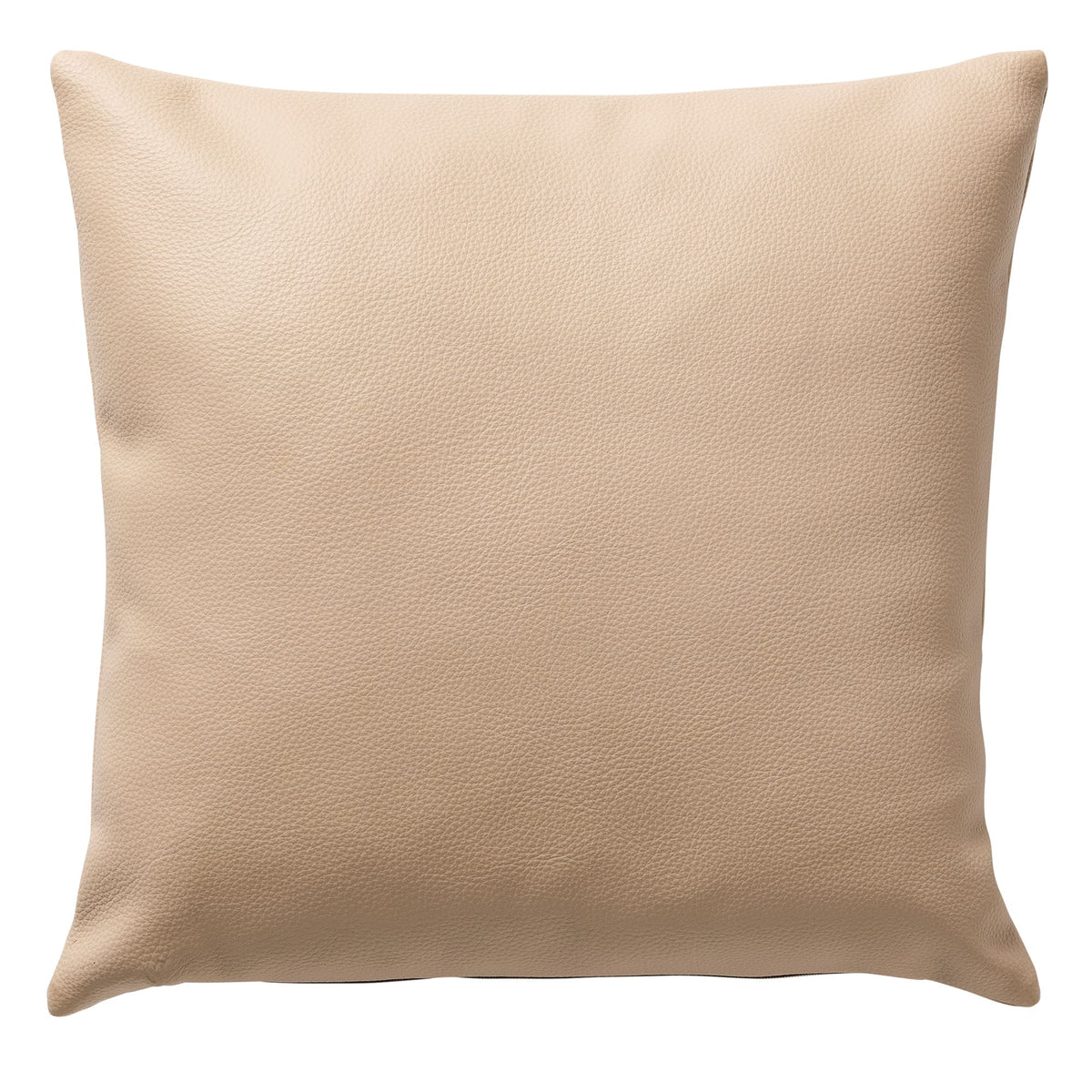JARED - kussenhoes 45x45 cm - leerlook - effen kleur - Irish Cream - beige