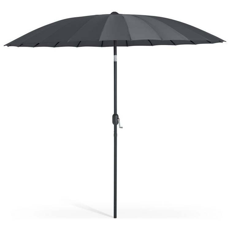 Habitat Shanghai 2.7m Garden Parasol - Grey