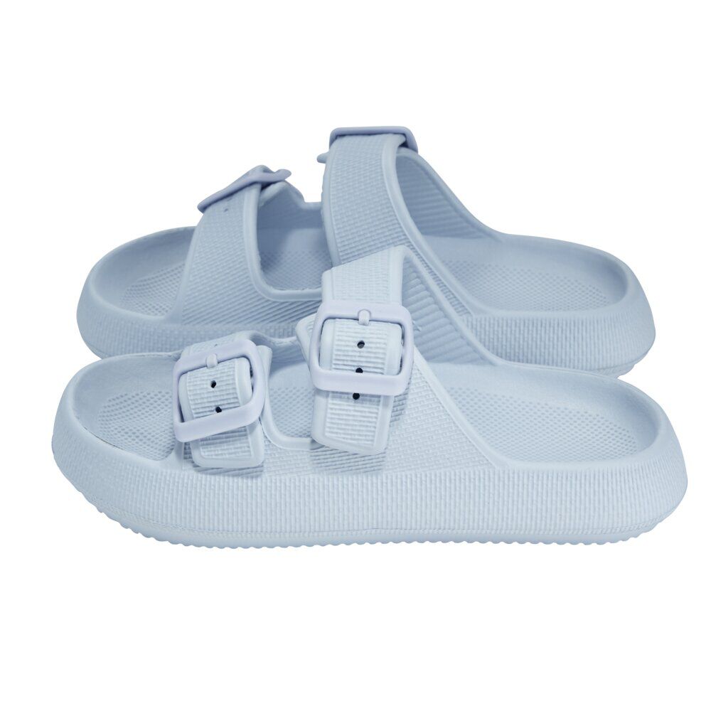 Sandales enfant 2 brides plastique bleu 32/33