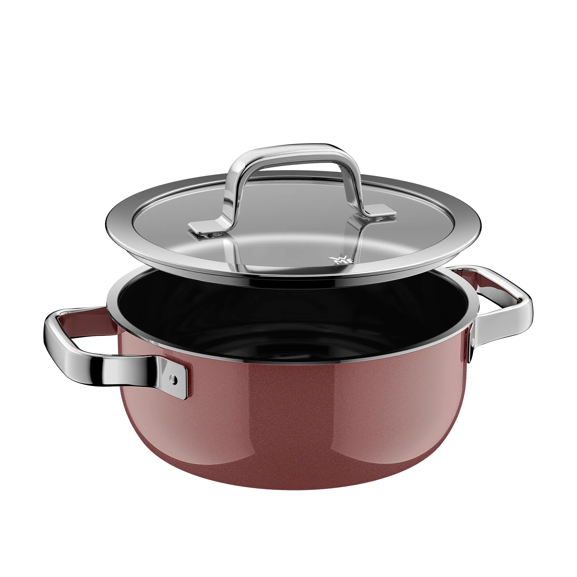 Fusiontec Mineral Pro, Braising Pan With Lid, 20 cm, Rose Quartz