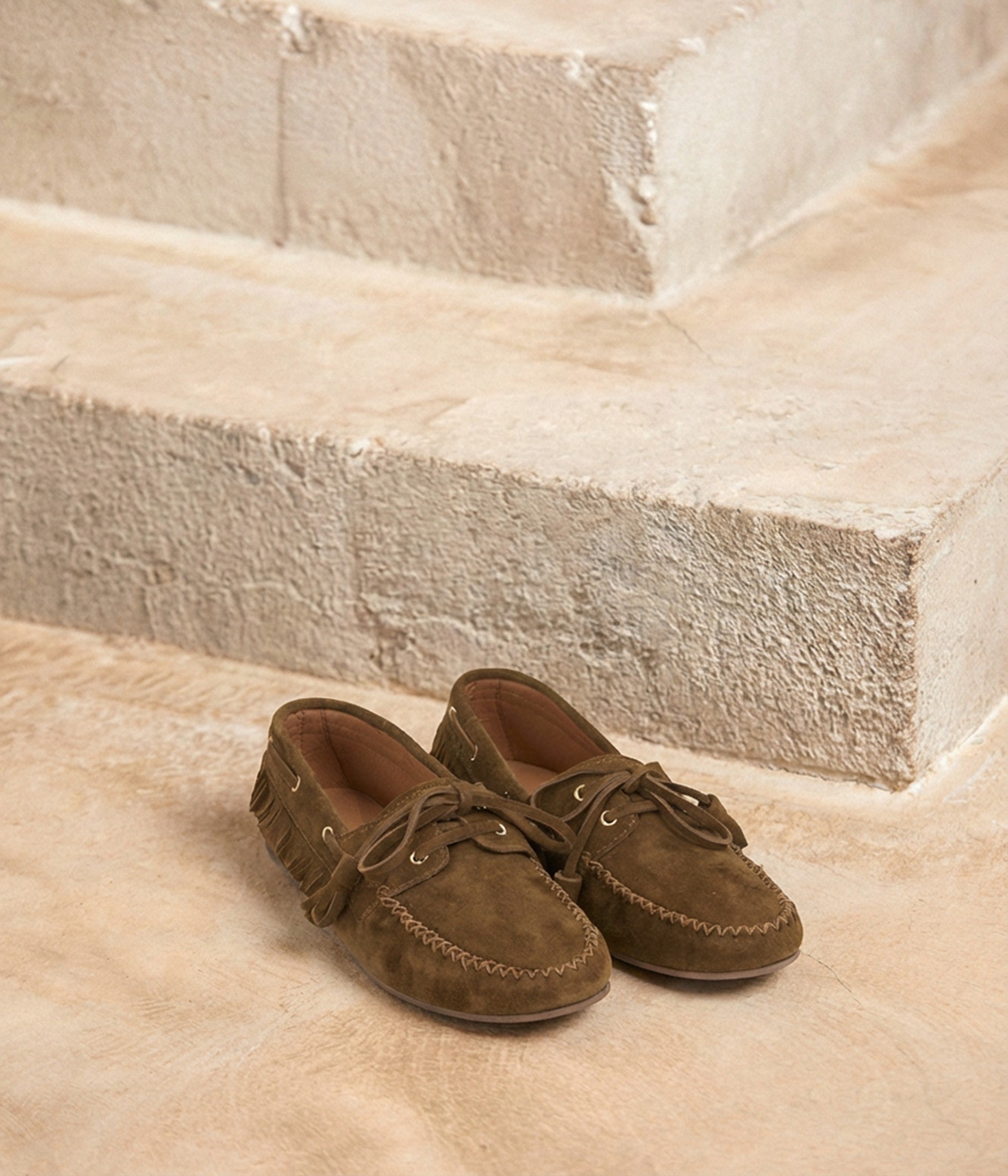 Mocassins velours taupe Yakari