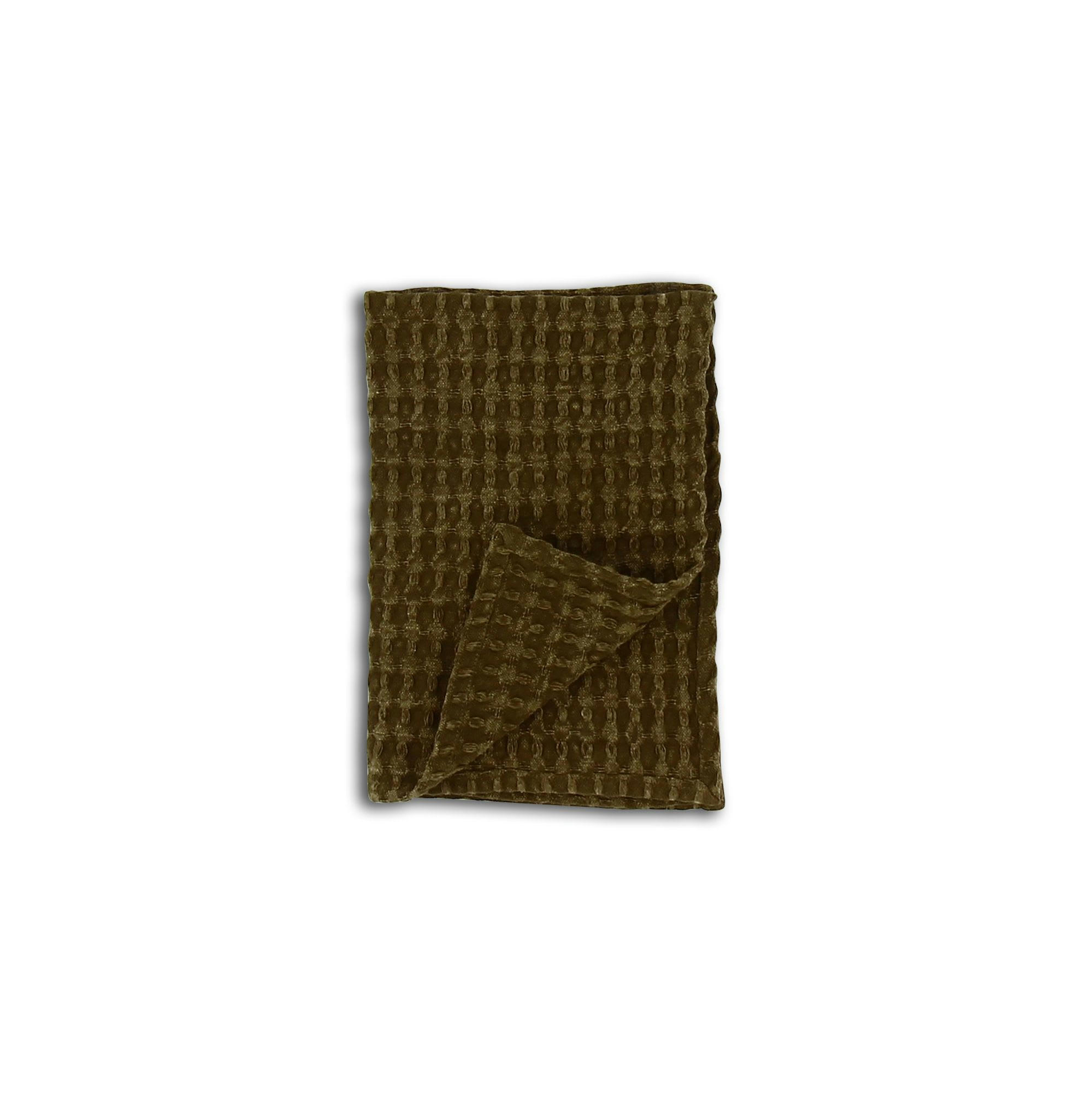 ORIGIN - Torchon de cuisine en coton kaki 40x60cm