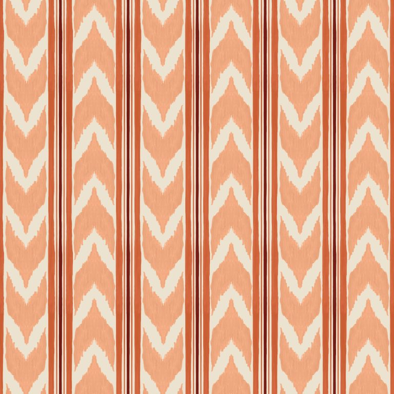 Catchii Behang Edgy Ikat perzik roze