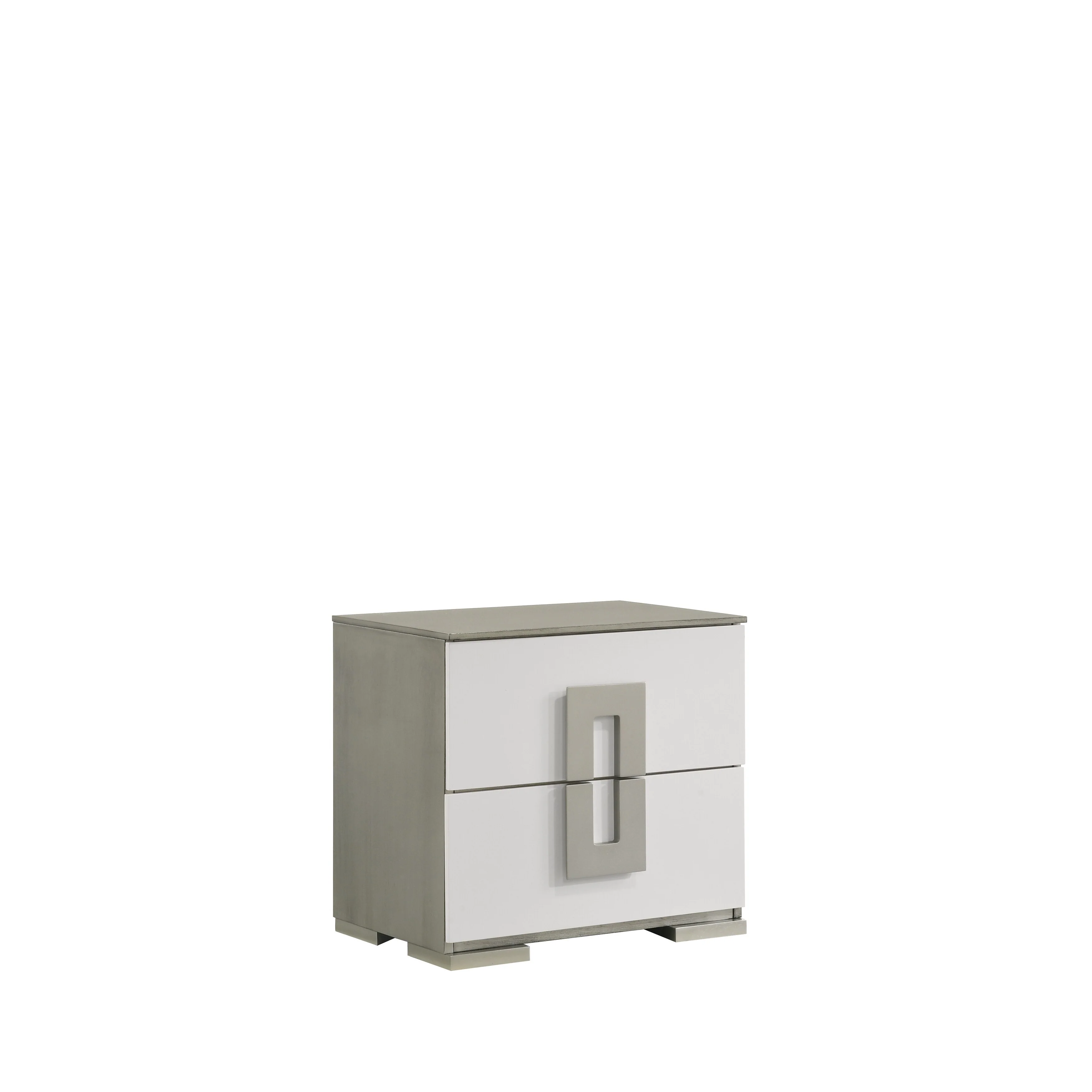 Olivia Contemporary Style 2-Drawer Night stand Made with Wood