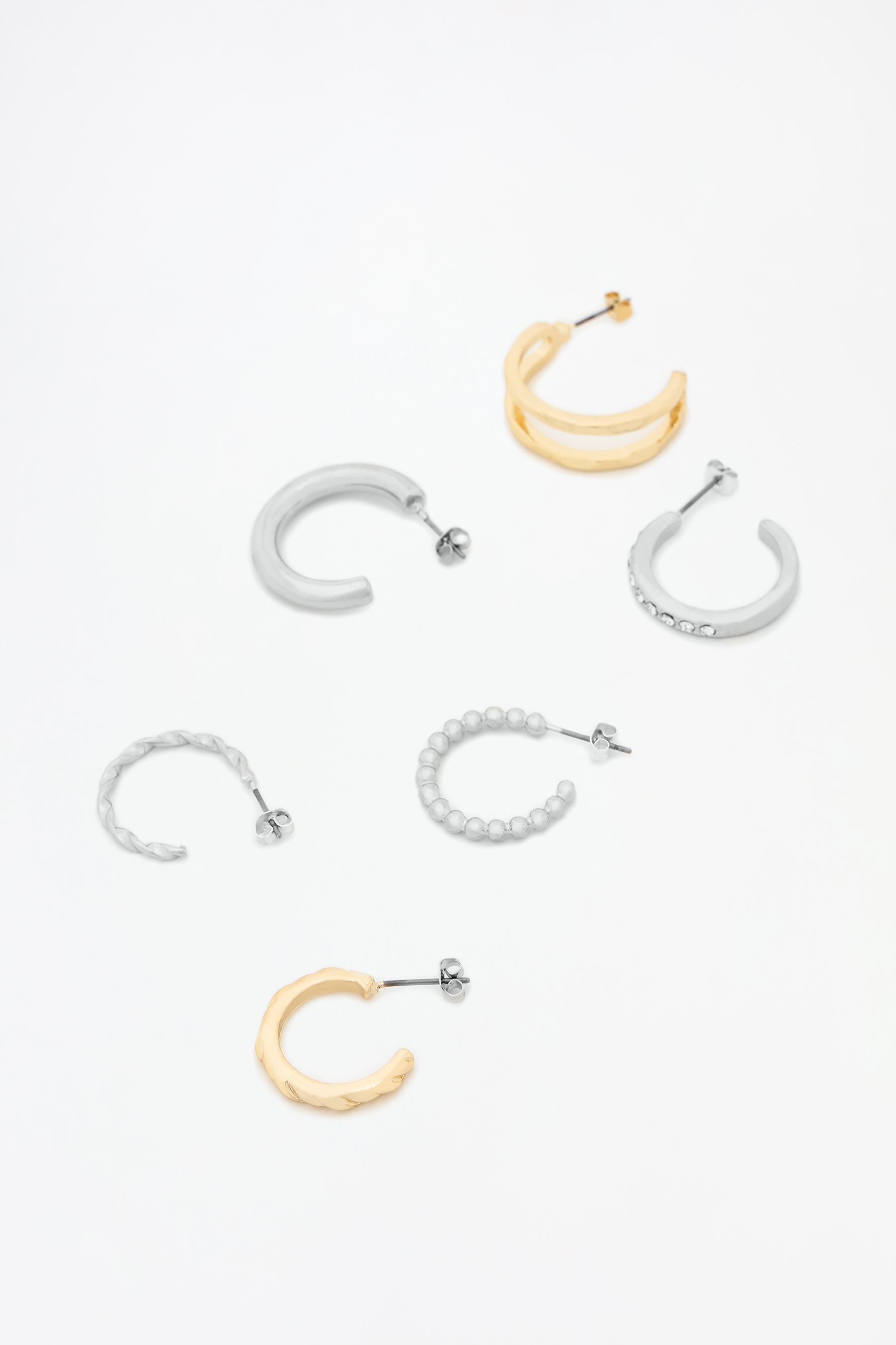 Pack 6 pendientes aros