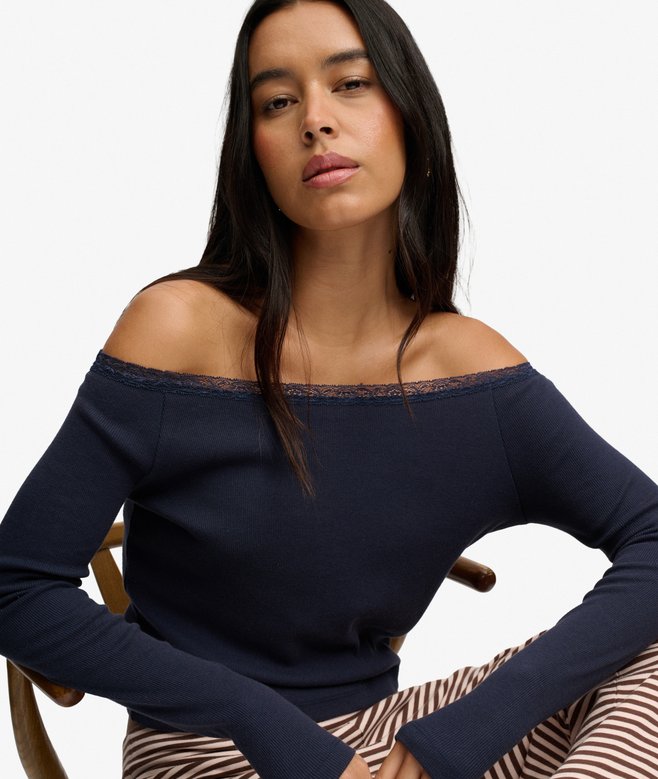 Athletic Essentials Lace Long Sleeve Top