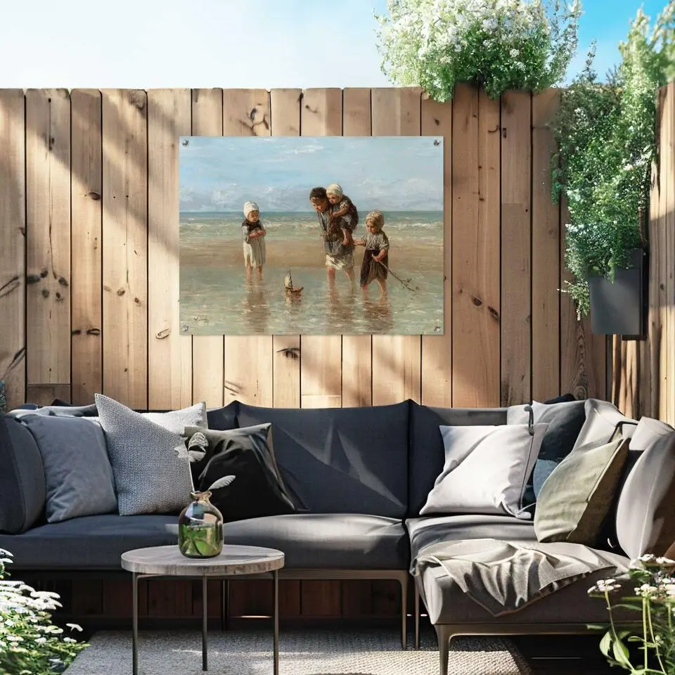 Tuinposter Isra?ls Kinderen der Zee - 60 x 80 - Beige