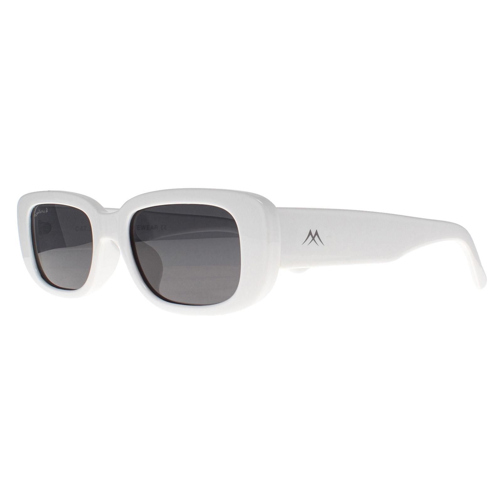 montana Rectangle White Smoke Grey Polarized MP65