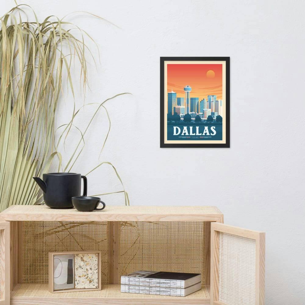 - Affiche Dallas  30x40 cm