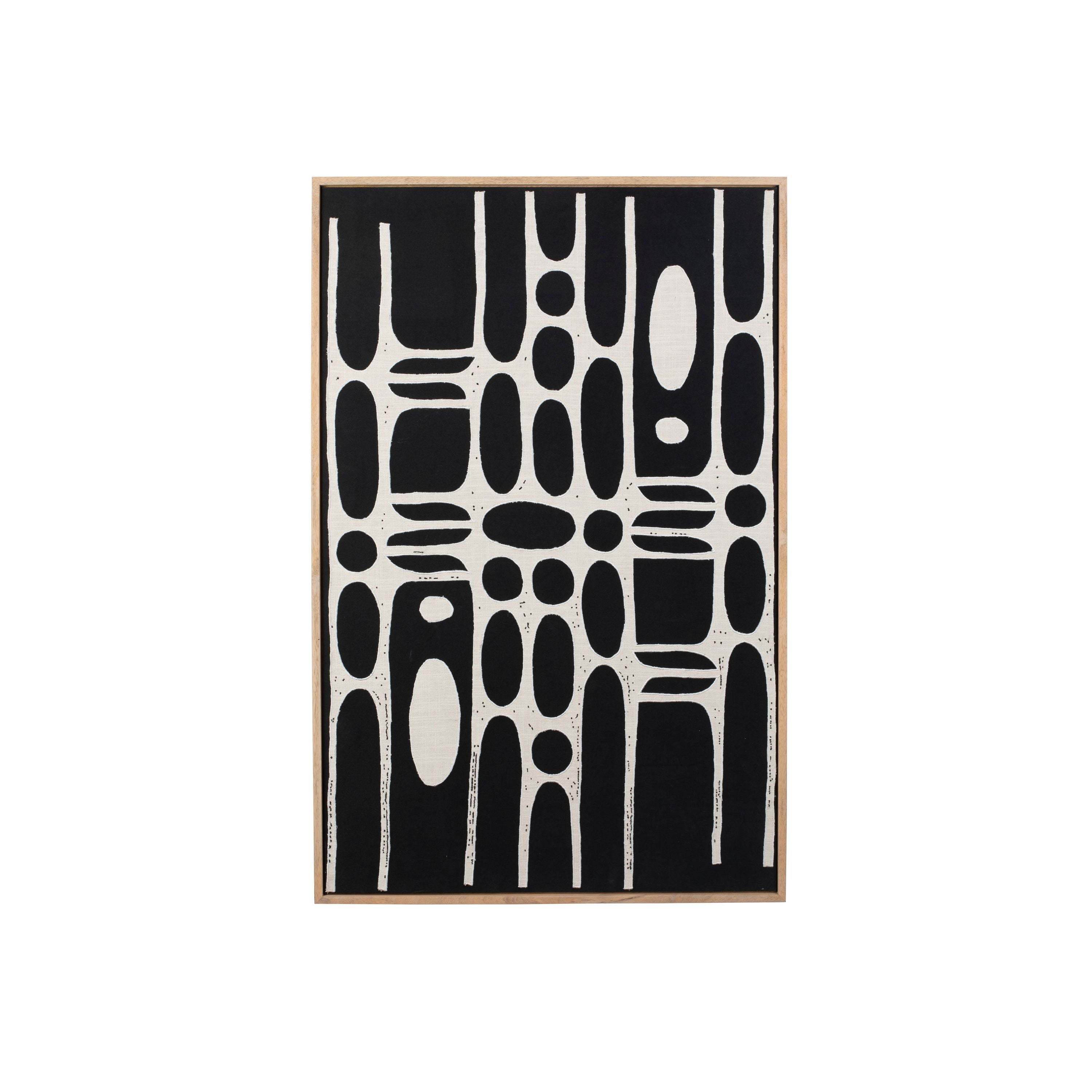 Zuiver Halo Wanddecoratie Zwart/Beige
