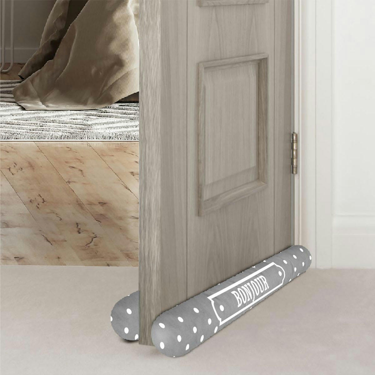 - Coussin de porte double bonjour et au revoir