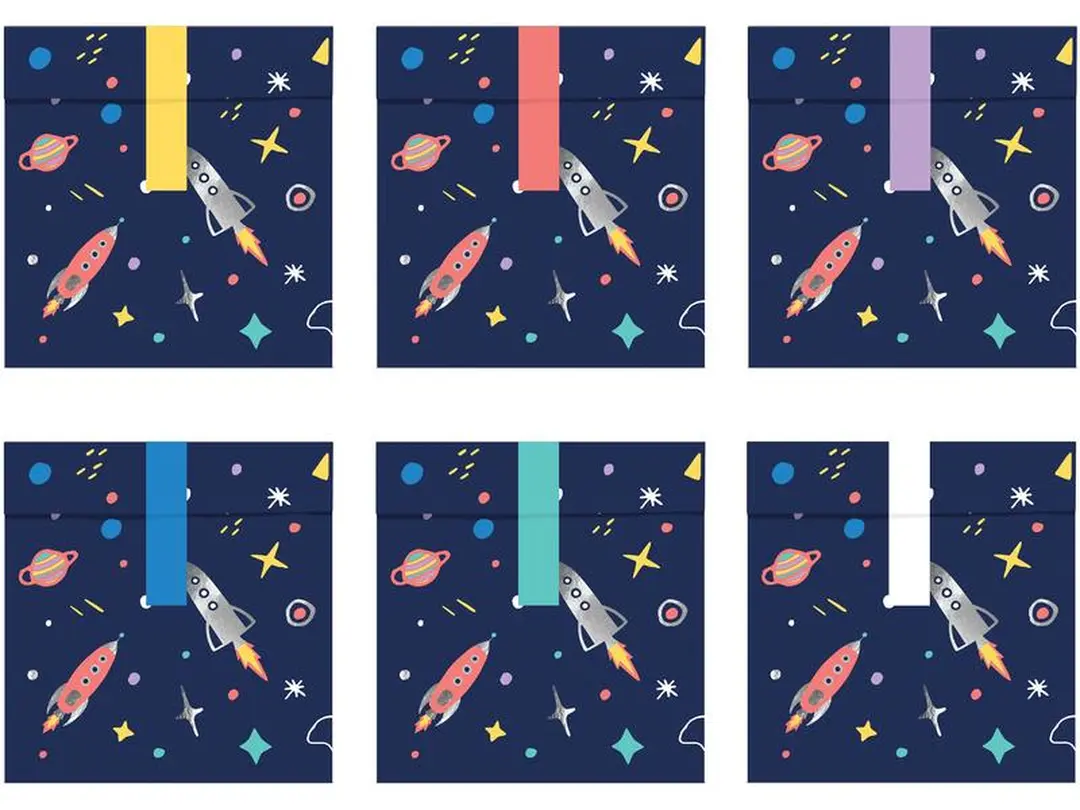 Geschenktüte 6er-Set Kosmos
