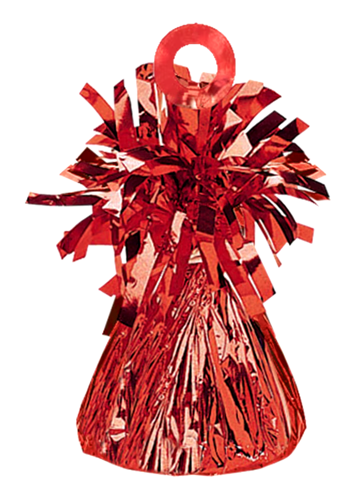 Foil Bell Shaped Balloon Weight Accessory, Assorted Colours, 5-in, for Birthday/Anniversary/Graduation/New Year's Eve