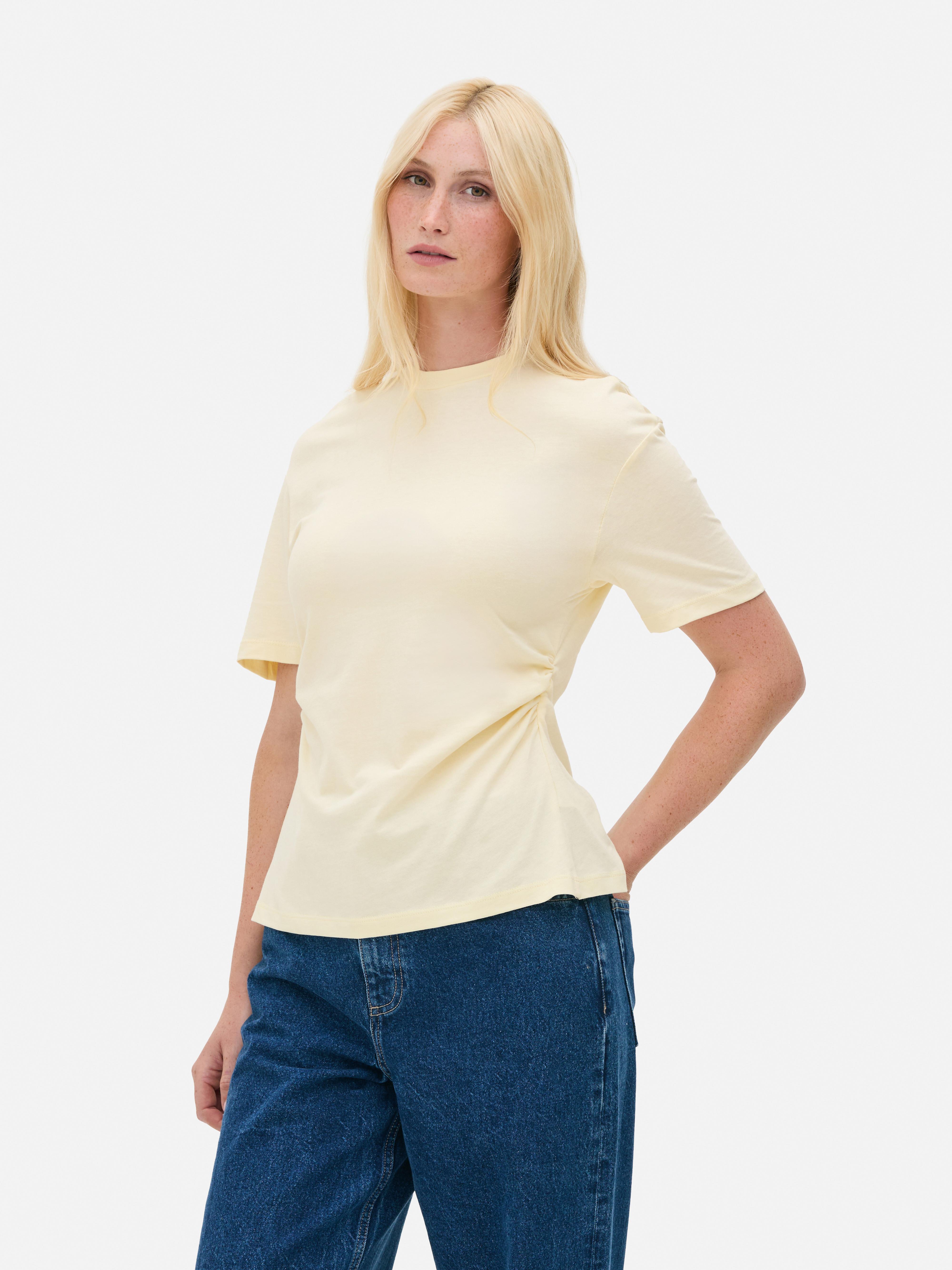 Crew Neck Cinched Tee