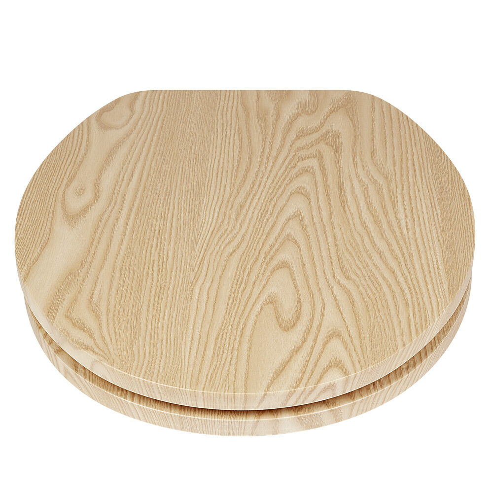 Abattant WC motif bois
