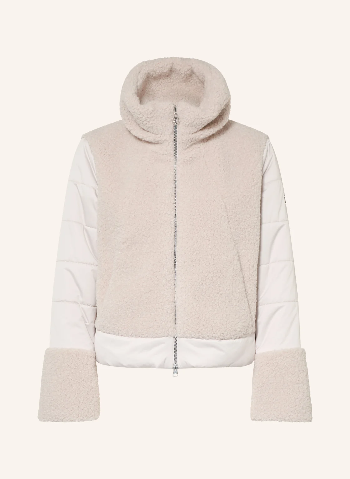 SPORTALM Teddyfell-Jacke LAZUARE im Materialmix