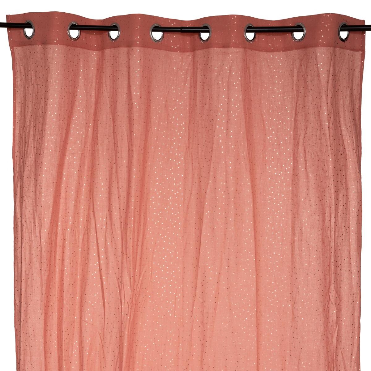 Curtain "Berlingot" Terracotta pink, 140x250 cm