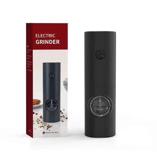 NNEOBA Electric Automatic Pepper and Salt Grinder with LED Light(1pc)