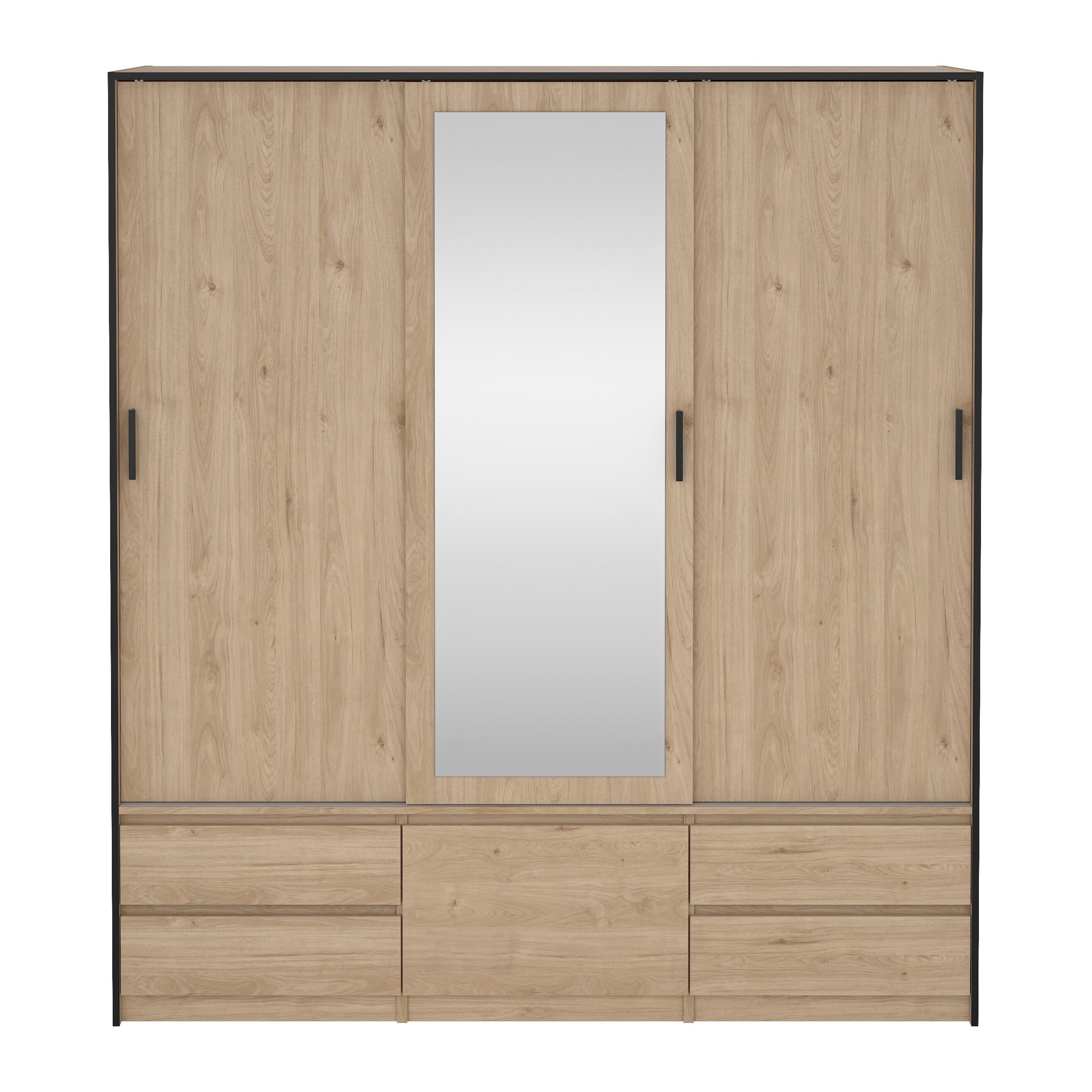 by fonQ basic Slim Kledingkast - B 181,4 - Eiken