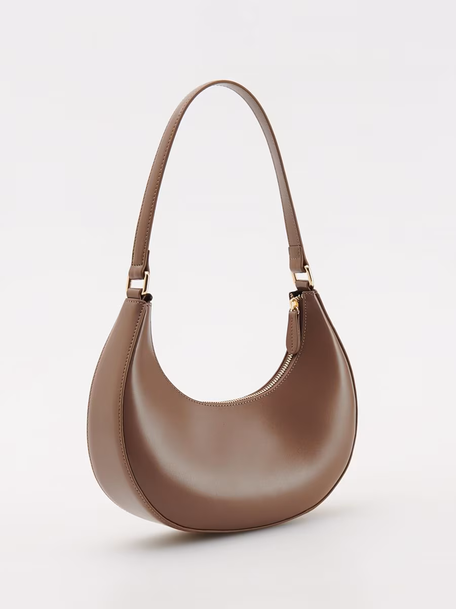Leather Baguette Bag