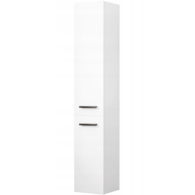 Biały regał stojący wysoki loft 2-drzwiowy 174 cm