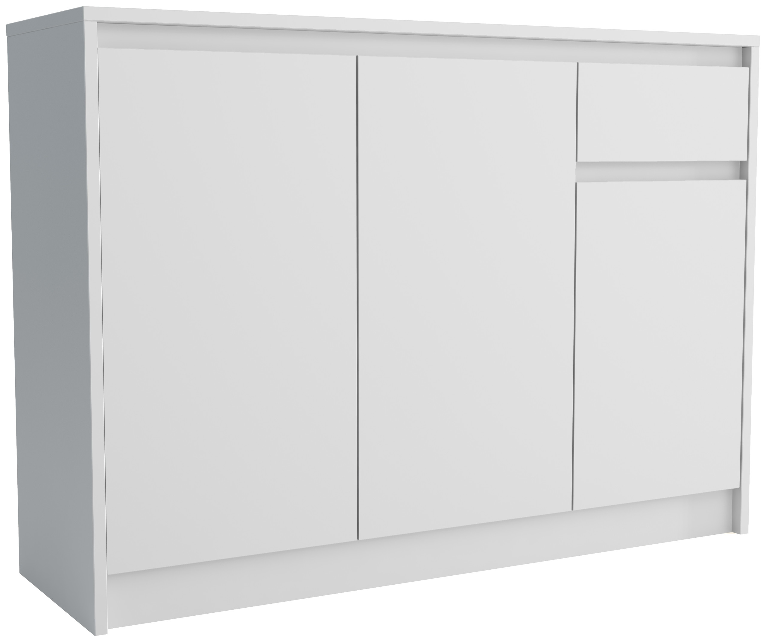 Biała komoda 112 cm ARTEGO z szufladą