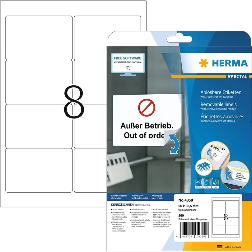Etiketten 200er-Set Universal-Etiketten
