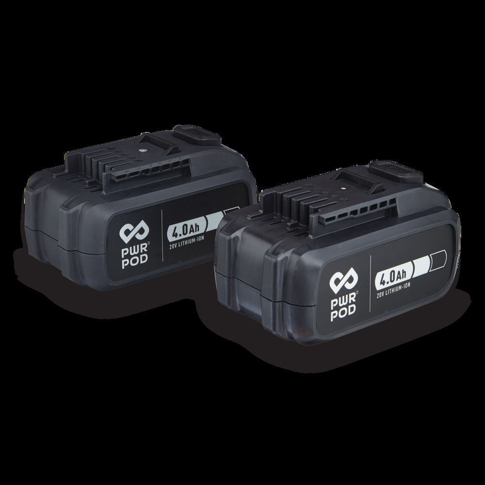 PWR POD 20V MAX 4.0 Ah Batteries, 2-pk
