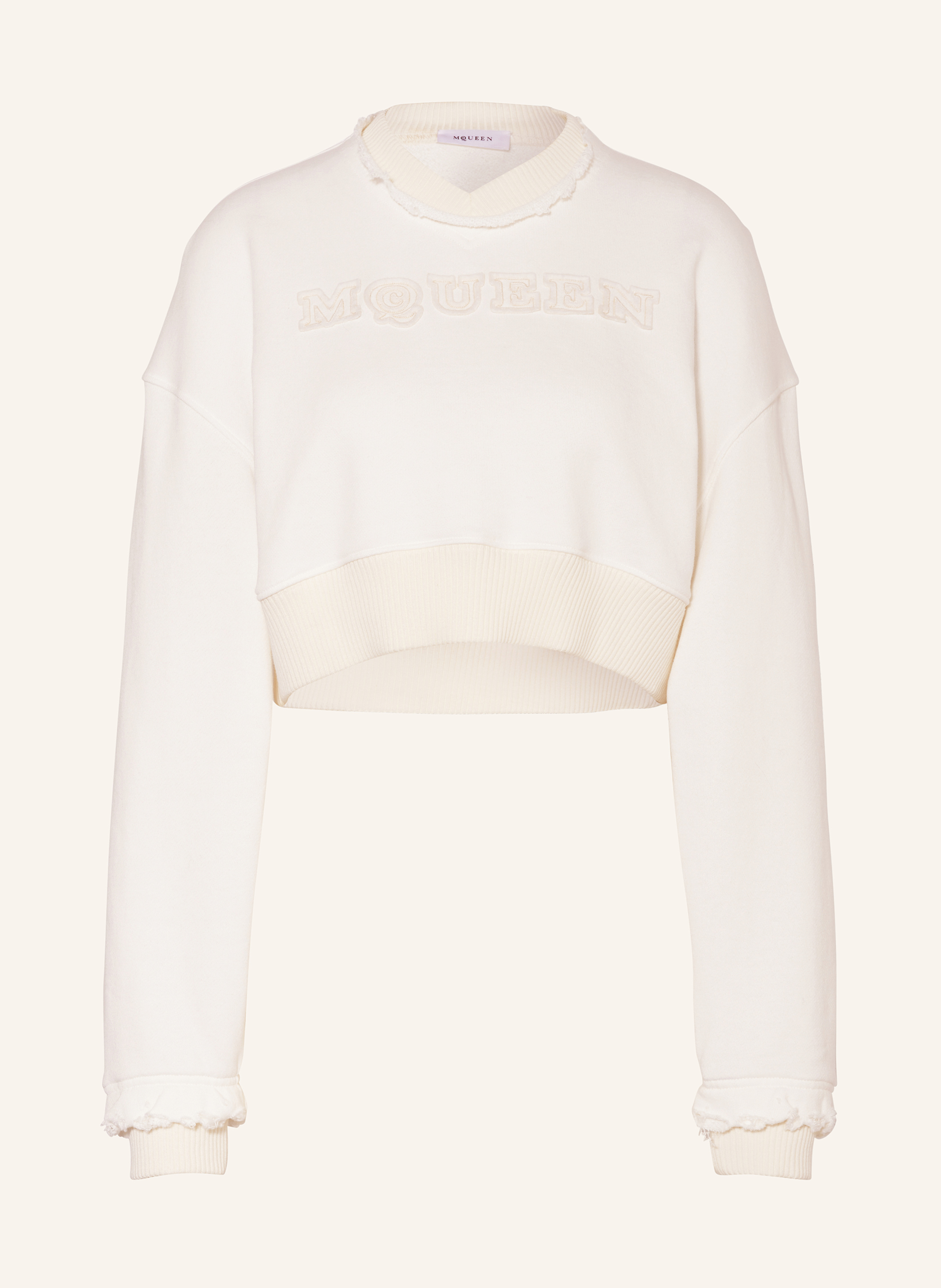 McQUEEN Cropped-Sweatshirt