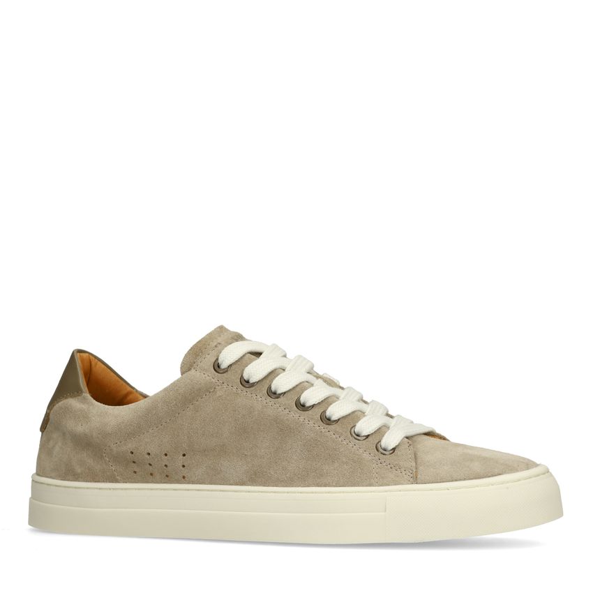 Manfield Taupe suède sneakers