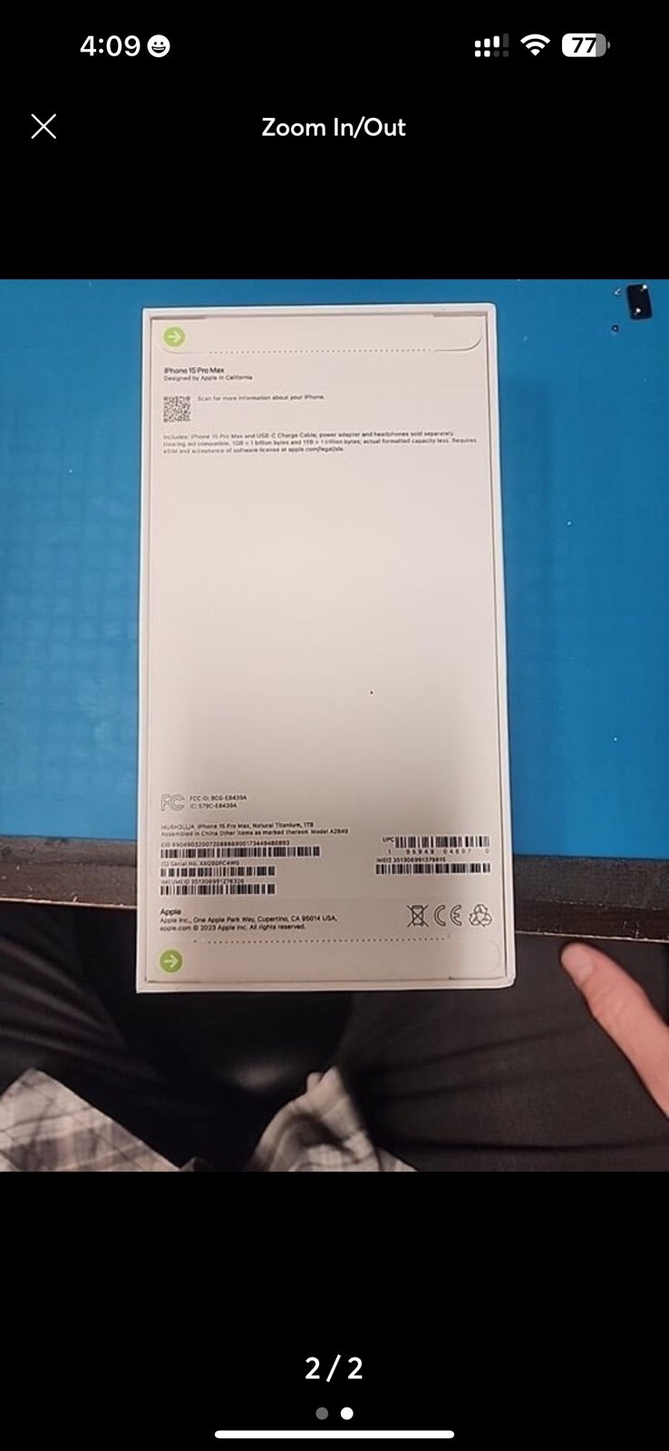 iPhone 15 Pro Max Unlocked 1TB (Mint Condition)