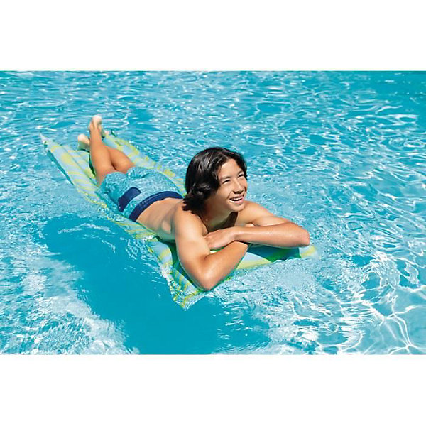 Matelas gonflable - INTEX - 70's - 183 x 69 cm - 1 place - Bleu