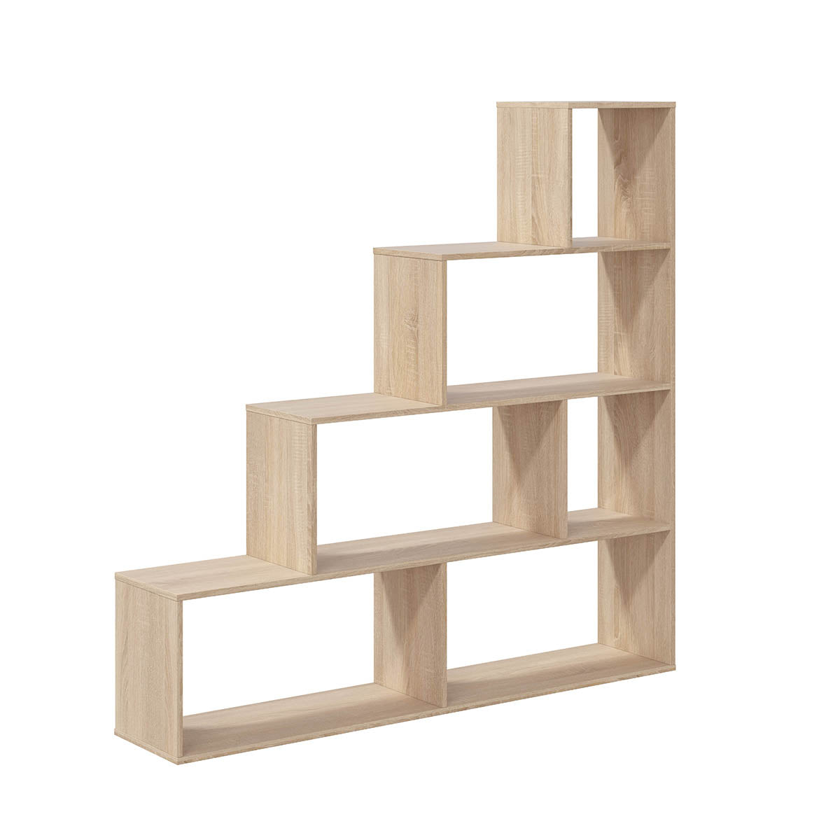 CALICOSY - Trapvormige boekenkast met 6 vakken Klum - 29x145x145 cm