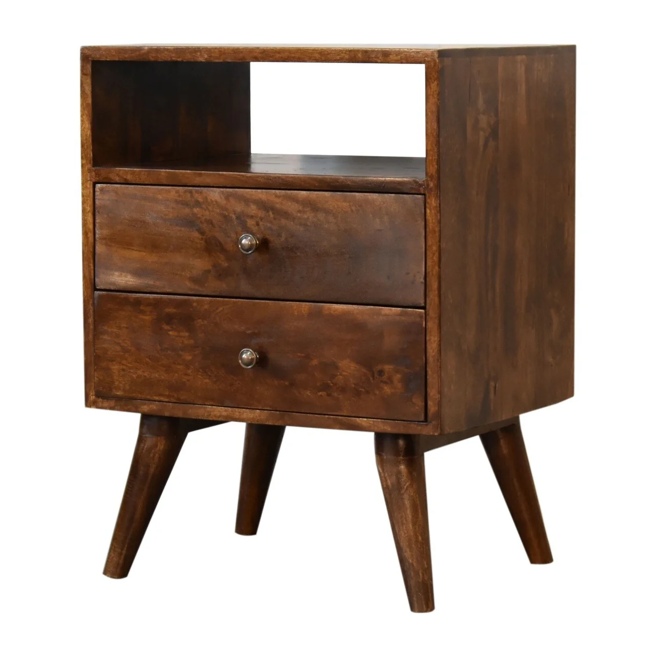Artisan Furniture Solid Wood Classic Chestnut Nightstand, Brown