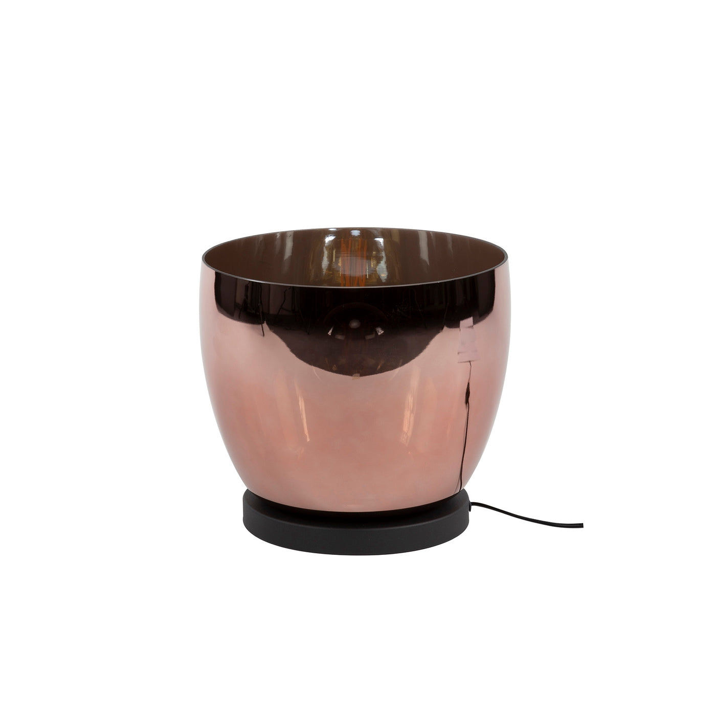 Giga Meubel Vloerlamp Up L - Koper Glas - 1-Lichts - 29x29x27cm