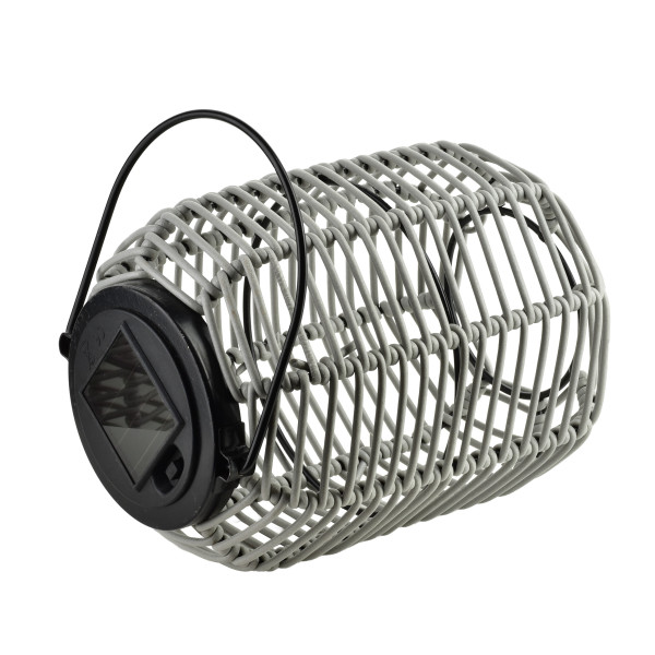 SOKKE GREY Lampion solarny 15x20/31cm