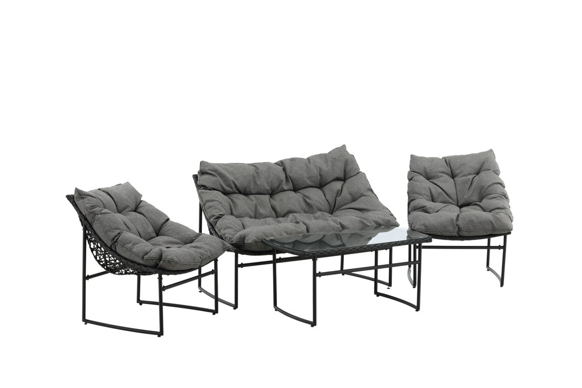 Rebellenclub Limone Loungeset - Zwart