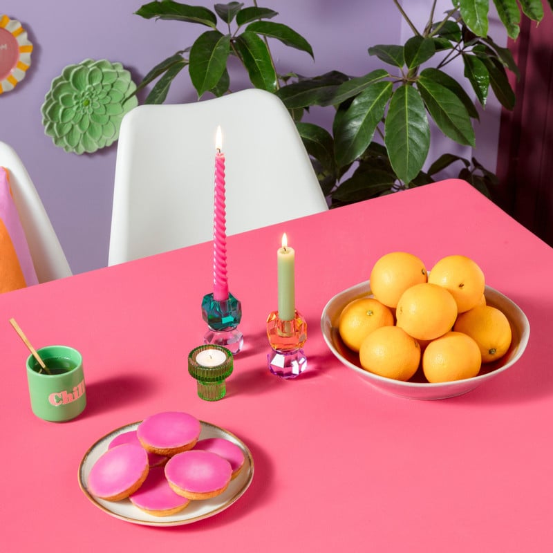 Dinerkaars twist - paars - &Oslash;2.15x25 cm