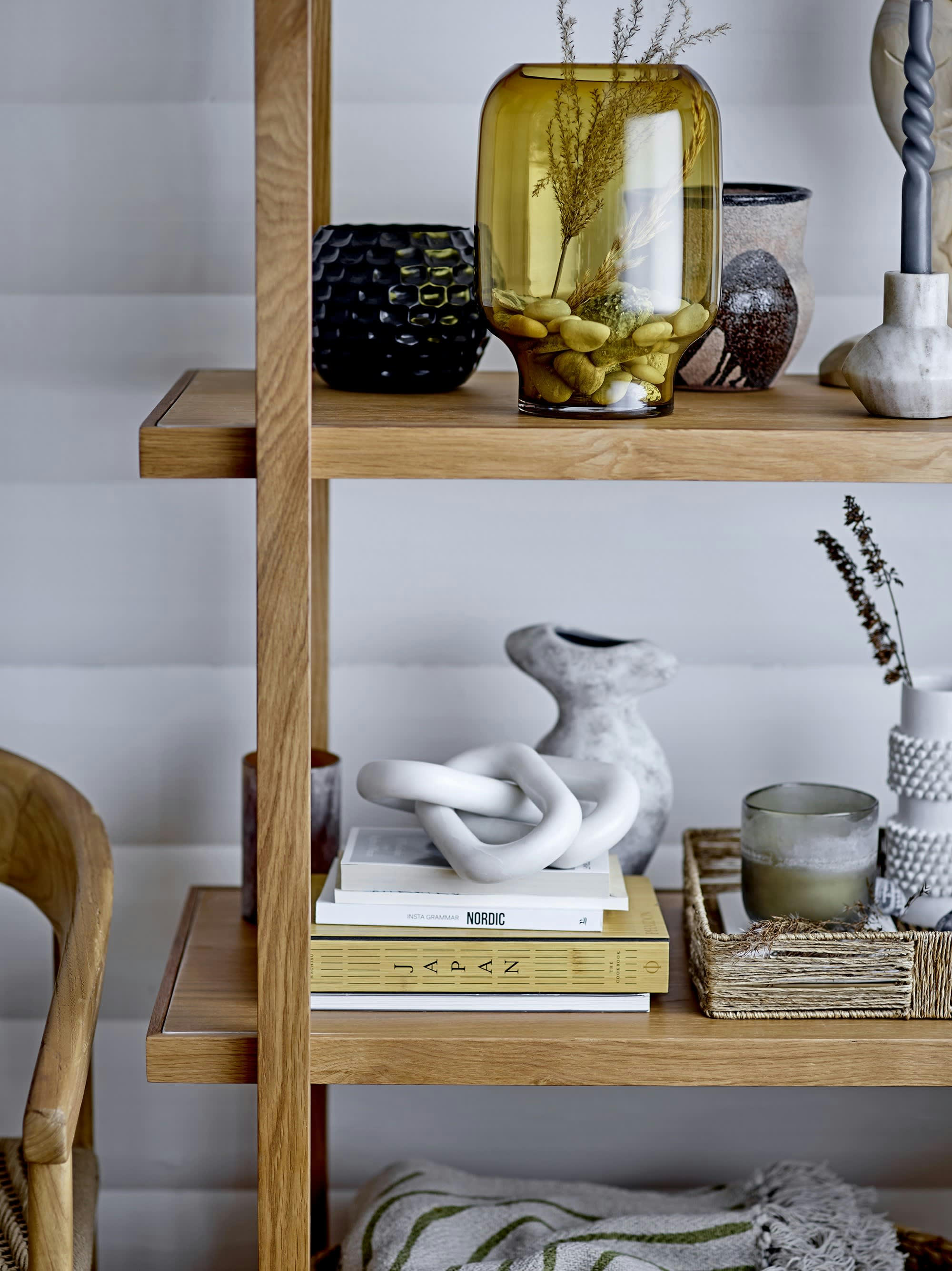 NORI - Vase à décorer en terre cuite gris H23cm