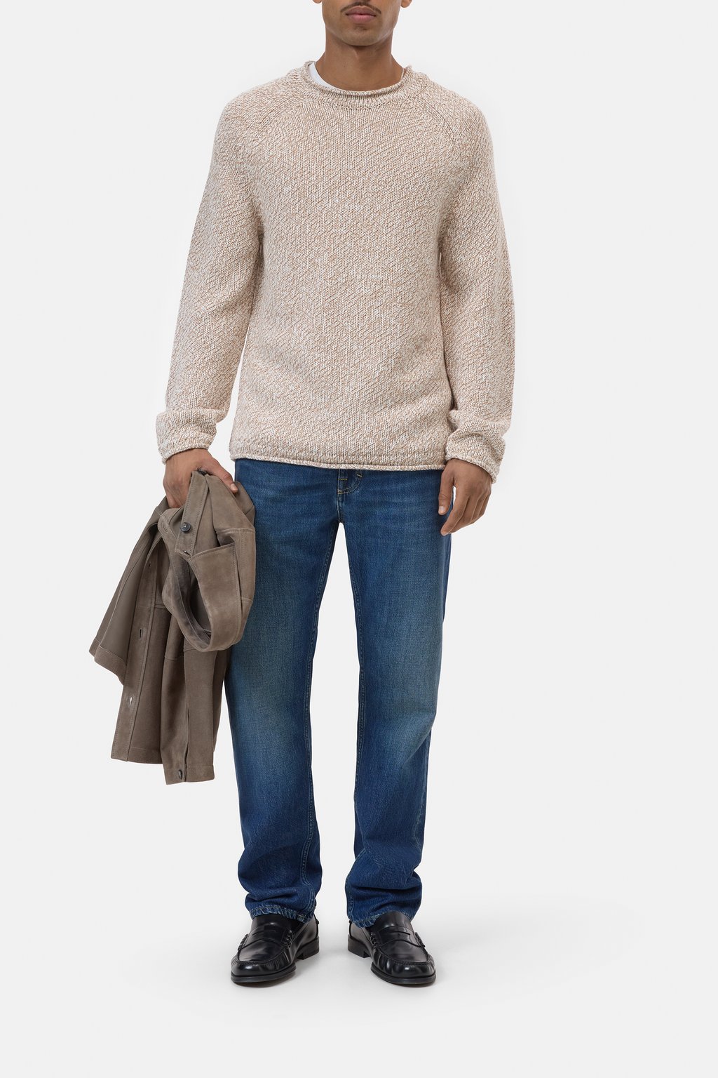 Pullover aus Baumwoll-Woll-Garn
