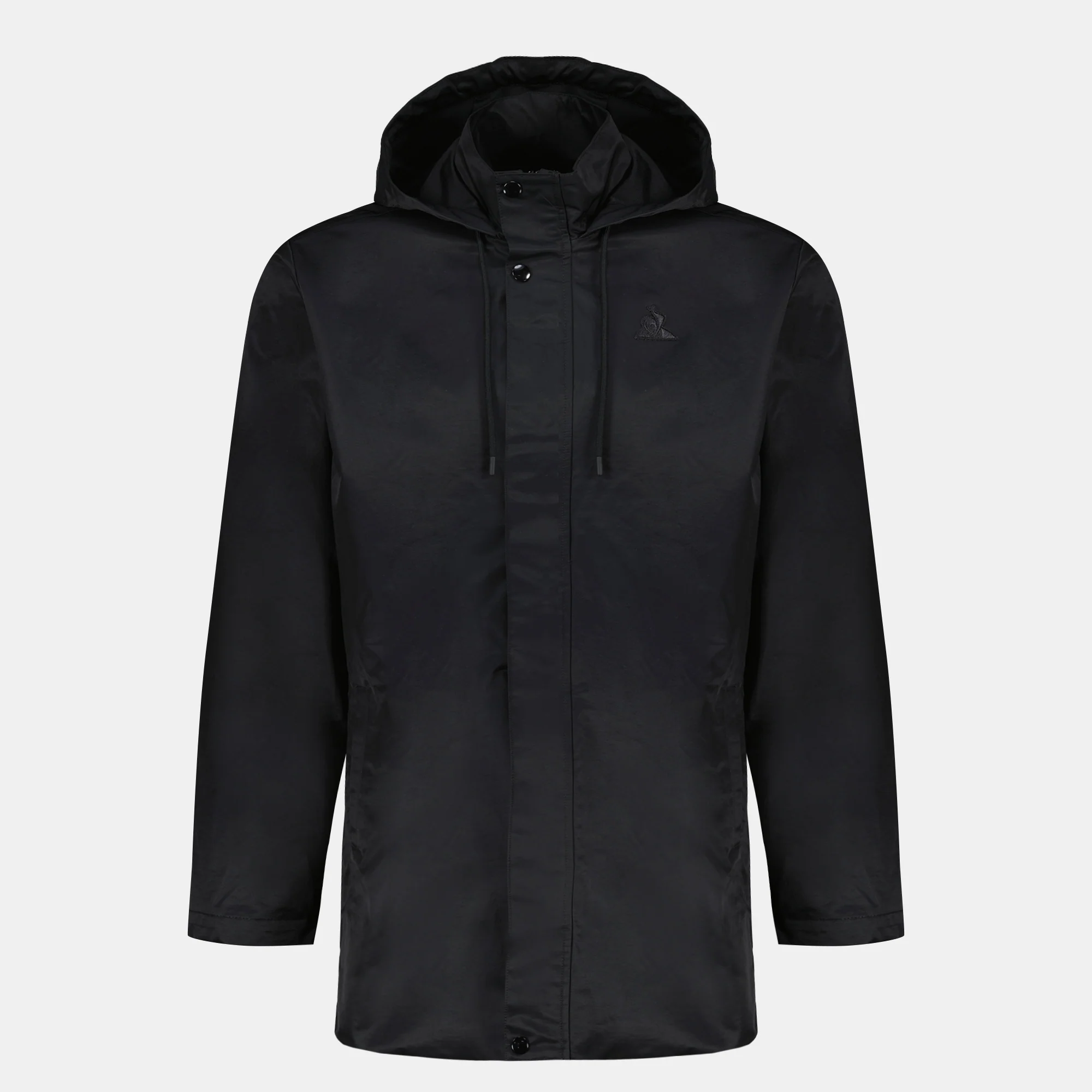 Veste zippée mi-longue à capuche déperlante