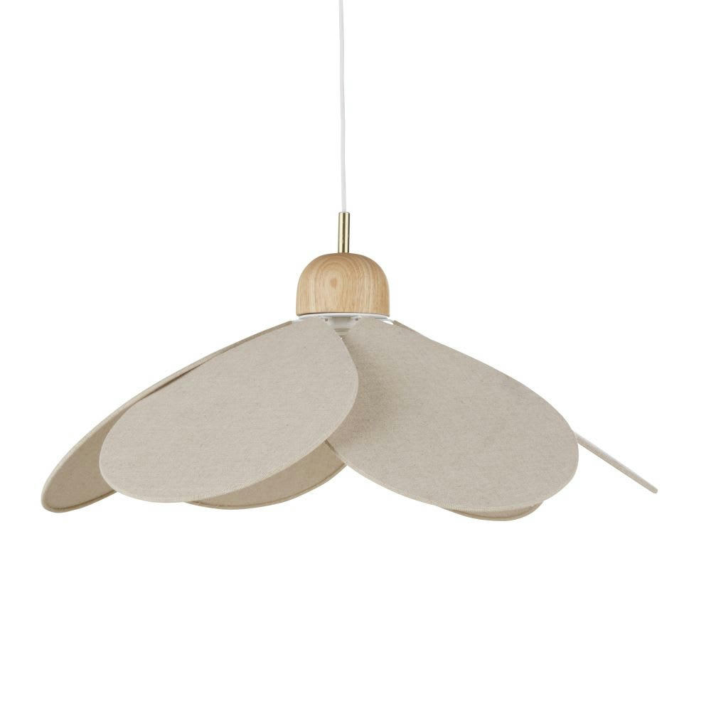 OIA - Suspension pétales de fleur beige